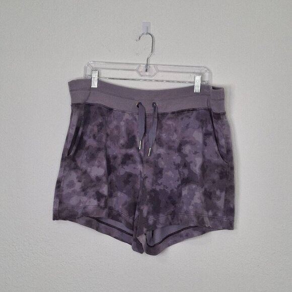 Athleta Shorts 4" Sz 1X Balance Printed Drawstring Waist Pull On Boho Workout - Picture 1 of 14